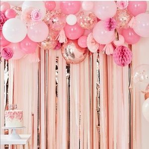 Pink & Rose Gold Party Balloon Garland Backdrop